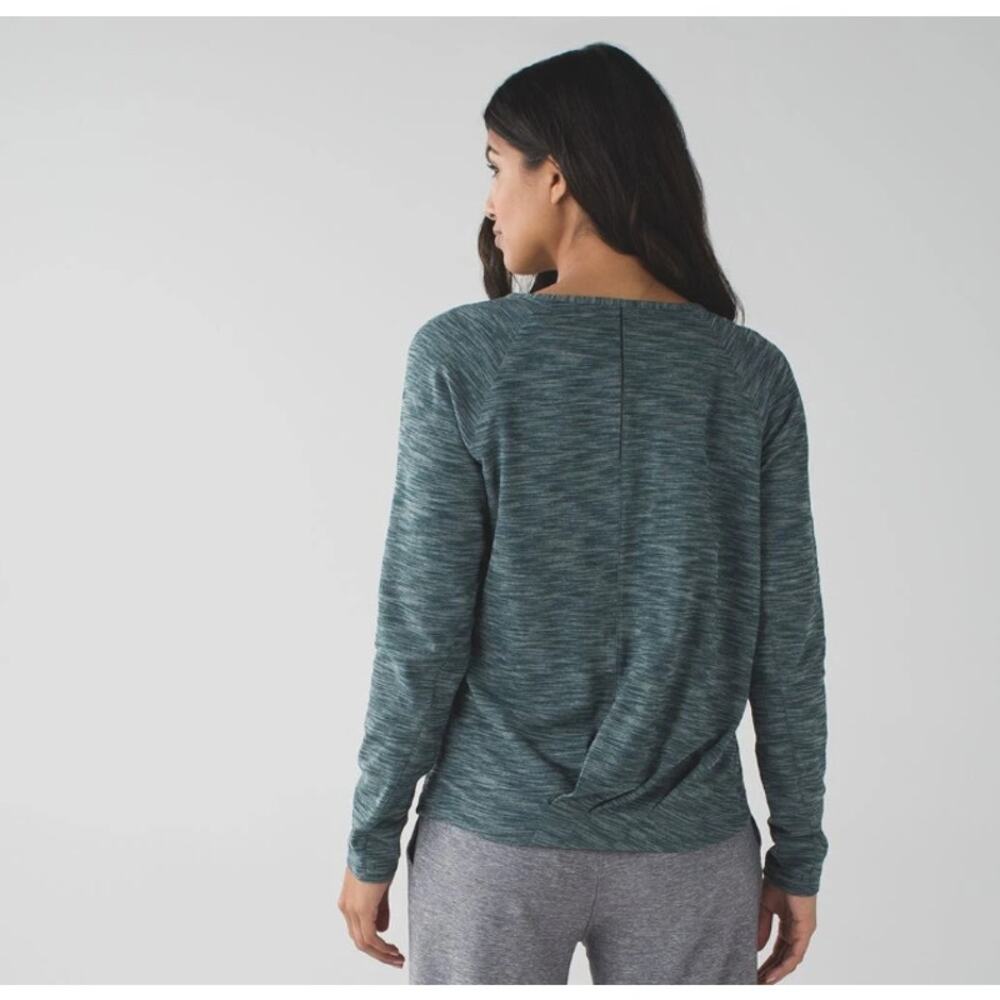 Lululemon Green Go City Pullover Crewneck Lightweight Loungewear Women's size 4 - Picture 2 of 12